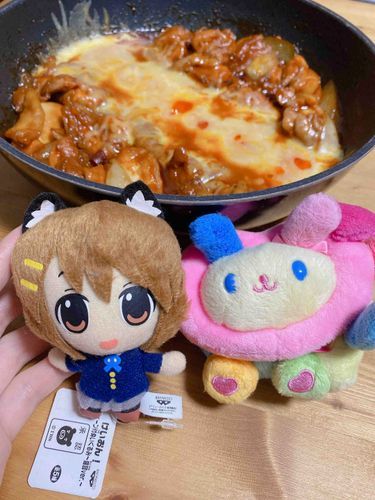 ゆいちゃん、ペチャハナ、チーズタッカルビだよ。