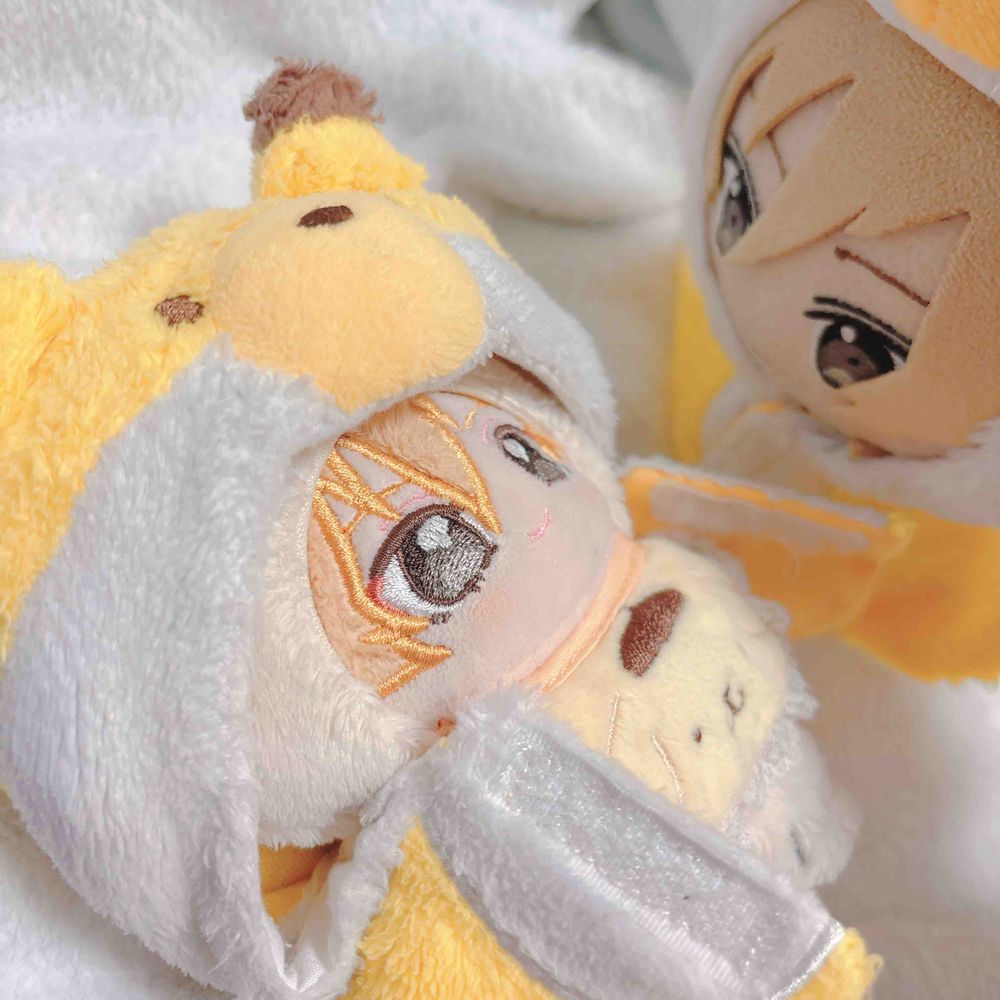 やぬしちゃんに きつねぽんちょを しんちょう してもらったよ〜！
もう おふるの ぽんちょは だいぶ ぱさぱさしてるんだけど おもいでが たくさん あるから すてられないんだ🥺
あれ いつぬちゃんは きにいったのかな？