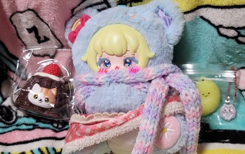 スクイーズをママからもらったよ！😊🥳
ぷにぷに、きもちい！！🥳
サイコー🩵🥳

