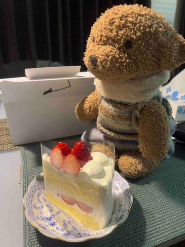 おかあさんの誕生日！などさんもケーキ一緒に食べるよ〜