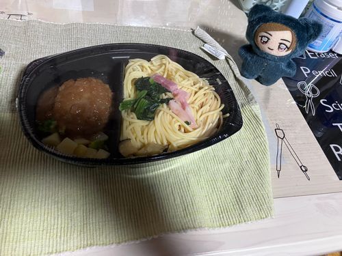 主の今日のお昼。
最近の冷食って種類すごいわよね