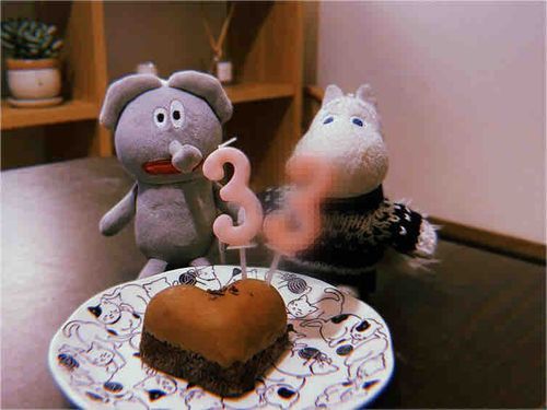 1日遅れのささやか誕生日パーティです