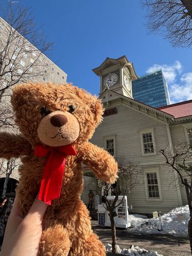 びびちゃんび！
札幌時計台にも行ってきたび！
テレビ塔から近かったび！