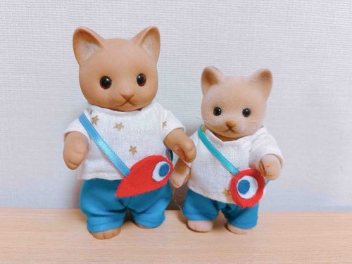 おとうとねここと、ねこちよちゃん🐱✧*｡
ねこちよちゃんサイズの万博コーデもかんせい！いっしょにいこうね𓈒𓏸˖*𓐍