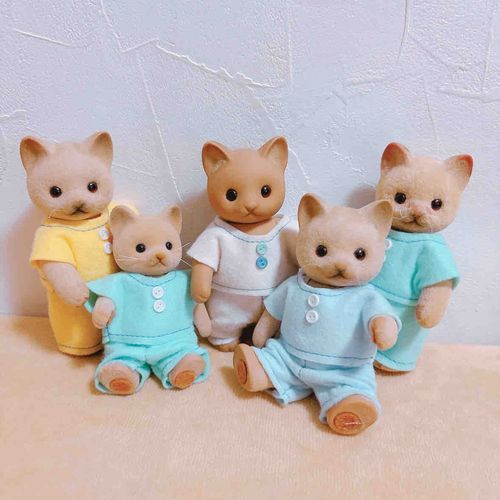 万博まであと数日✧*｡
お泊り用の色ちがいパジャマもできあがってうれしいきょうだいねこたち🐱🐱