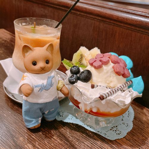 ‪𝚌𝚊𝚏𝚎‬◡̈𖠚ᐝ
🩵6月のあじさいメニュー☕𓋪𓈒𓏸
さつえいちゅうにちょっぴりとけちゃったけど…おいしかった🍨💜