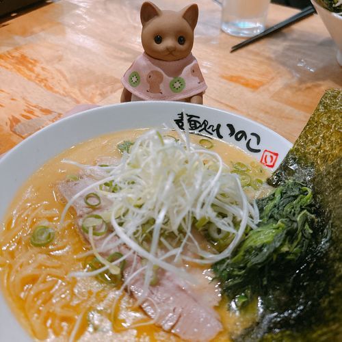 土曜勤務おわりの、至高のいっぱい🍜✧*｡
(心なしかねこりんの表情もおつかれモードだ…🐱)