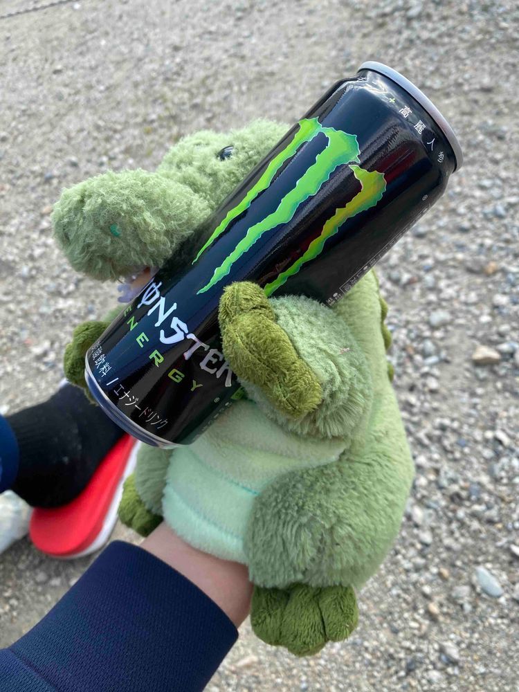 みなさんおはようございますよぉ〜🐊❣️
いい天気ですねぇ〜🐊🌞
ワニザキものびーをして、朝からモンスターエナジー投下ですよぉー🐊⚡️
今日も持ち前の愛嬌で(？)商談頑張りますよぉ〜🐊💕