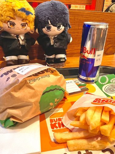 はじめてのバーガーキング👑🍔🥤
ジューシーなおにくがおいしかった〜！そしてデッカい！🫪