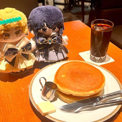 きのうはホットケーキをたべにいったんだ〜🥞✨