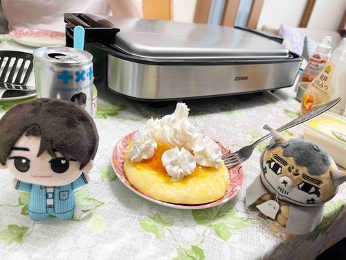 シニュとフォゼ尾とパンケーキパーティ🍞🍞🎂🎂