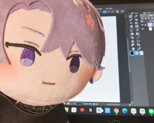 かしら、わたしをかいてくれるんですね