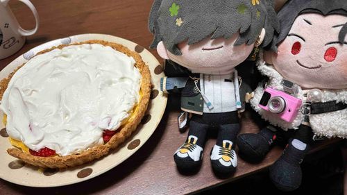 あるじがたるとつくった！かすたーど、いちご、なまくりーむがはいってる！おいしかった！