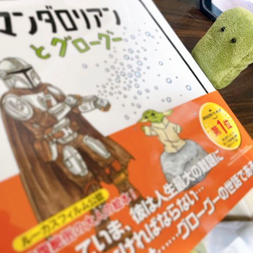 もちぬしと みにいった えいがの マンダロリアンの えほん です！