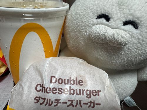 ゴロニャン！（この間ダブルチーズバーガーを食べました！　大人はサイコーですね！）
