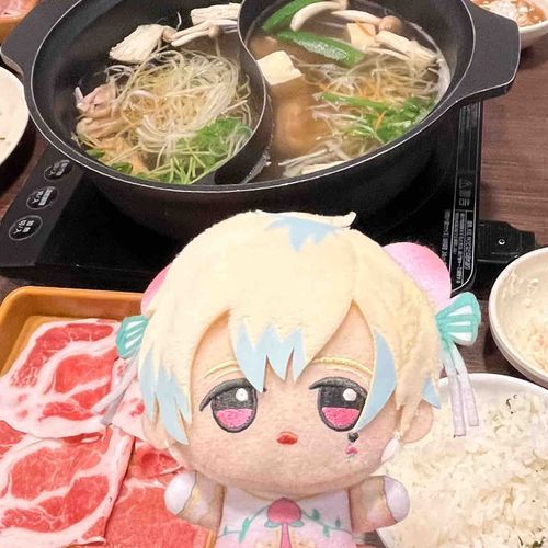 ももん、うしろみてみしゃぶしゃぶだよ