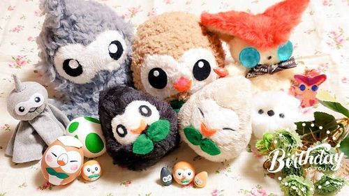 ゴマロー、ミンクロー、きらティニ、ふわルン、てるルン、たまごロー、シマエナガちゃん、粘土ローたち