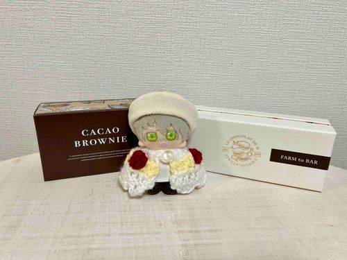 人間「ぬいアシュ、ショコラドゥアッシュのチョコだよ🍫」

ぬいアシュ「ぬいぬぬぬぬぬぬぃぬっぬいぬいぬ？（毎年ここのチョコ買ってませんか？）」

人間「オタクの性だよ」