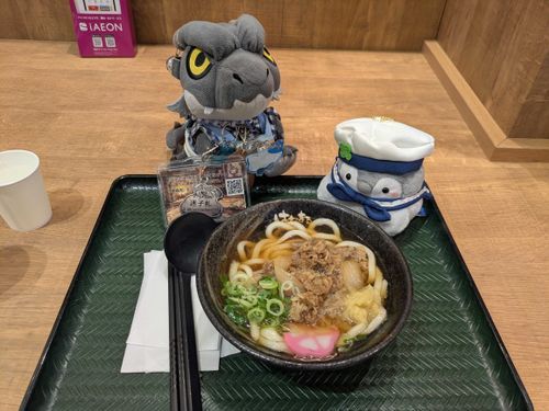 夜ごはんは、はなまるうどんにて🙏