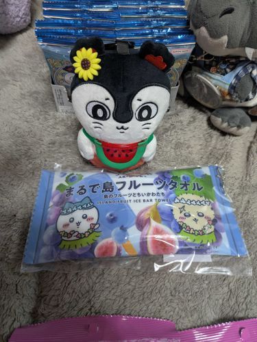これ、アイスに見えて実は、タオルなんだって！？Σ(ﾟДﾟ)
どう見てもアイスクリームに見えてしまう…🍨
パッケージ可愛い過ぎるね♥
