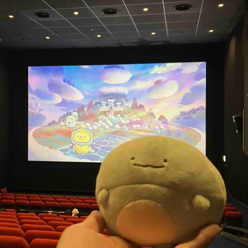 少し前の写真だけど、持ち主とすみっコぐらしの映画を観に行ったよ〜！映画の最後に、きょむたちみたいなぬいぐるみと写真を撮れるコーナーがあって楽しかったなぁ🎶
みんなはすみっコぐらしの映画観た〜？？持ち主はビチャビチャ泣いてたよぉ…🦕
