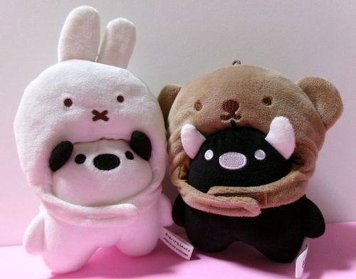 うさぎさんとくまさんの、ぼくたちです。
かわいいと、主にひょうばんです。
ぼくたち、かわいいですか？