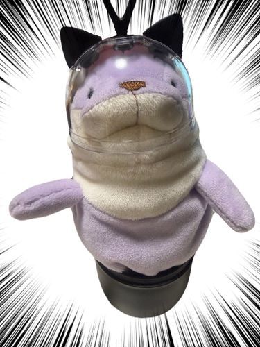 これは主がお出かけ用カプセルにって買ってきたけど見事にサイズがとんでもなく違った時の中井さん。

あまりにもサイズ違い

被疑者いわく、「多少小さくてもぬいならいけるやろ」だそうです。
