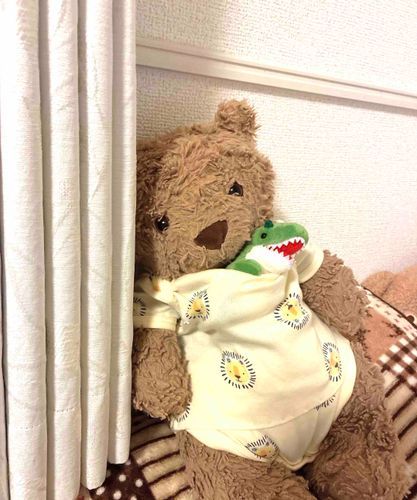 「しゃむらい、おちゅかれさまぁ🐻‍💕ゆっくりやすんでねぇ~おれっちにとっていちい は、しゃむらいや！🎌(ないてないよぉ）」
