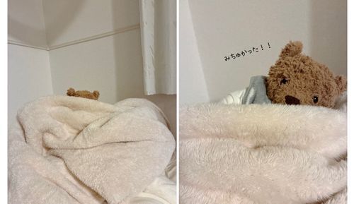 「みんな おひさしぶり〜🐻️💓‪
ちょっとバタバタしてたよぉ〜💦
いま、ママと かくれんぼしてたんだぁ〜✨️おれっち かくれるの じょーずだよ！！それだけど、ママはおれっちのことみつけたんだ！すごいなぁ〜🐻️さすがママや！！✨なんでみつかったんだろぉ🧸💭」
