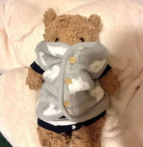 みんな〜✨おひさしぶり！
くまたろです🧸
さいきんは さむさむだから、フユふくをだしてもらいました👕💕
みんな カゼにちゅーいしてねぇ✨️
ママは あたらちい おしごとがはじまったらしくて イエでぐったりしてるの🧸
おれっちがヨシヨシしたりパワーあげたりするとゲンキでるから、おれっち いやしのクマになるよぉ🔥
ぬいちゃんのオヤさんたち、みーんながんばってる💪💮みんながんばれー🔥むりなくねぇ🧸🍵
