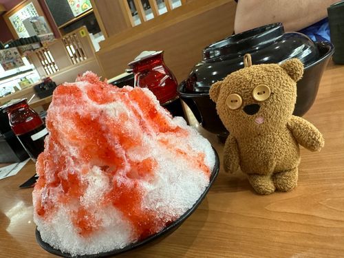 今年初のかき氷を食べました🍧練乳さいこー