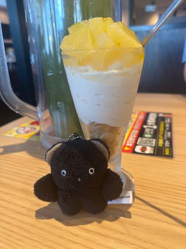 "今日の甘いもの"
丸源ラーメンの「どっさりパインミニパフェ」¥385
