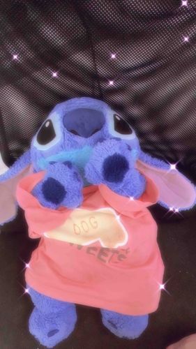 一気にとうこう！キラキラスティッチ！かわいい？もちろんかわいいよね！、、、ね！みんなフォローとコメントと、良いね、してくれると嬉しいなー！スティッチ嬉しい😃スティッチの映画行ったかな？スティッチそろそろ行くー！スティッチがうつってる！