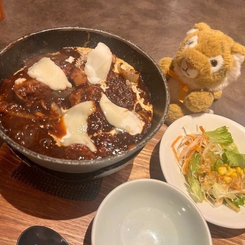 今日はビーフシチュードリアランチだよぉ🐯🍛