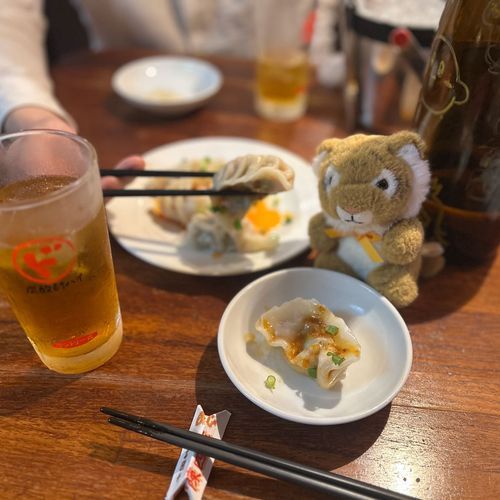 水餃子ぷりぷり〜🥟