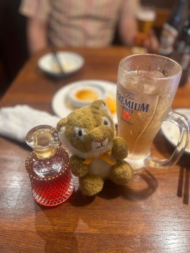 町中華でついついラー油を使いすぎちゃうしまちゃん🐯