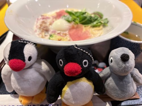 ピングーの誕生日に五右衛門でカルボを食べました。

ピンガちゃんとロビと一緒にお祝い✌️
