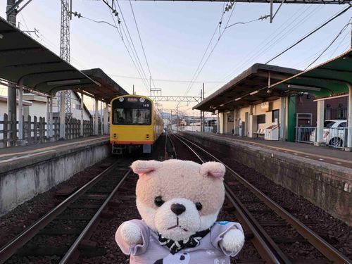 急遽旅程を変えて、三岐鉄道北勢線へ‼️
友達は本物のナローゲージを見て感動のあまり震えていました…。