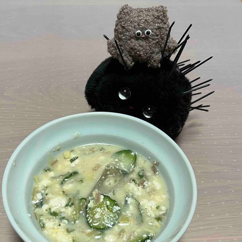 冷や汁を食べました
ミョウガを多めいれるのがすきです