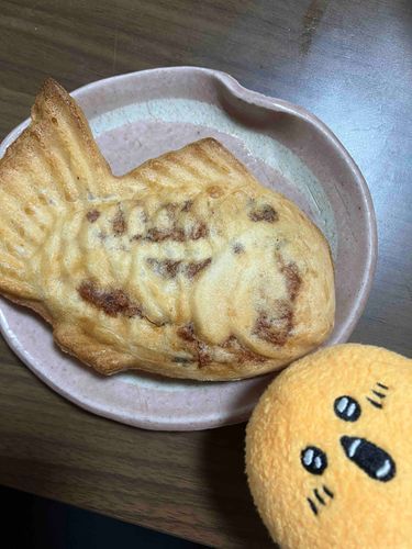 フォロワさんからいただきものの桜あんたい焼き！おいしかった！