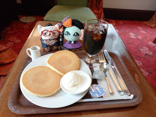 ｷｸﾀさんとよもぎ餅と🥞。