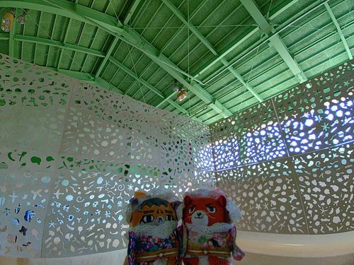 五十嵐威暢美術館かぜのび。
旧小学校校舎を利用した美術館。