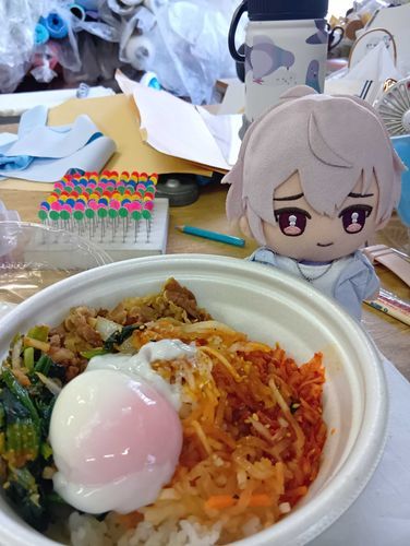 ユーザーさんは土曜も出勤
お昼はがっつり！ビビンバ丼！