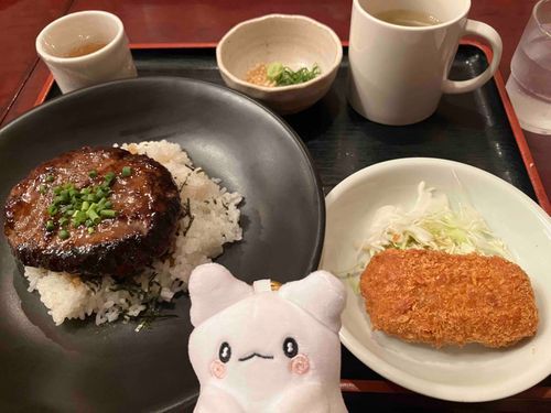 おなかすいたの。ひつまぶし風ハンバーグ食べるの。
