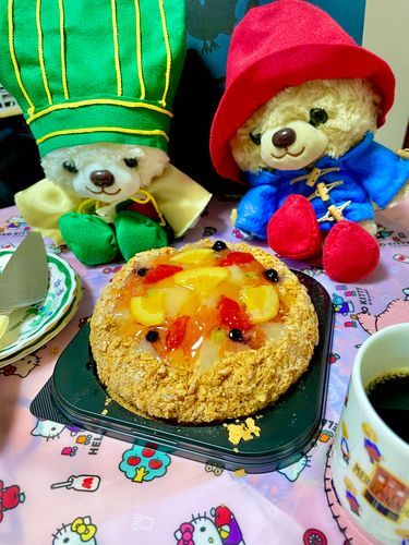 お取り寄せケーキ解凍したよ😋
美味しそう❤️