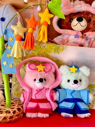 七夕かざりだよ🎋🐻