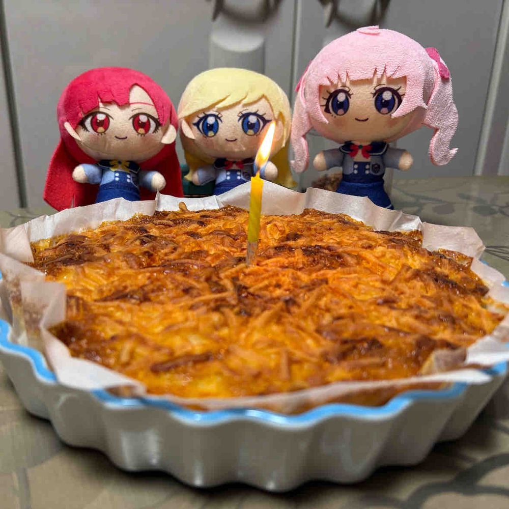 この間、誕生日だったの。
相変わらずのカレーづくし
だったけど、その後に大きな
チーズケーキもあったからなぁ…
でも、嬉しかったよ！