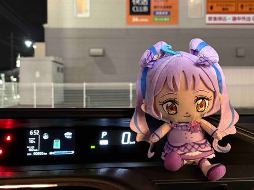 久しぶりのキュアキュンキュン
です。　外はものすごく寒いので
車内で少し休憩しましょう…！