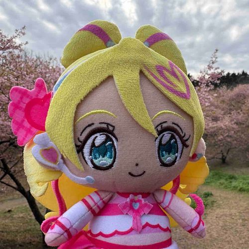 見頃はほんの少し過ぎちゃった
けど、まだピンクに花びらが
色づいてるね！　なんとか見れて、
キラッキランラン〜⭐︎