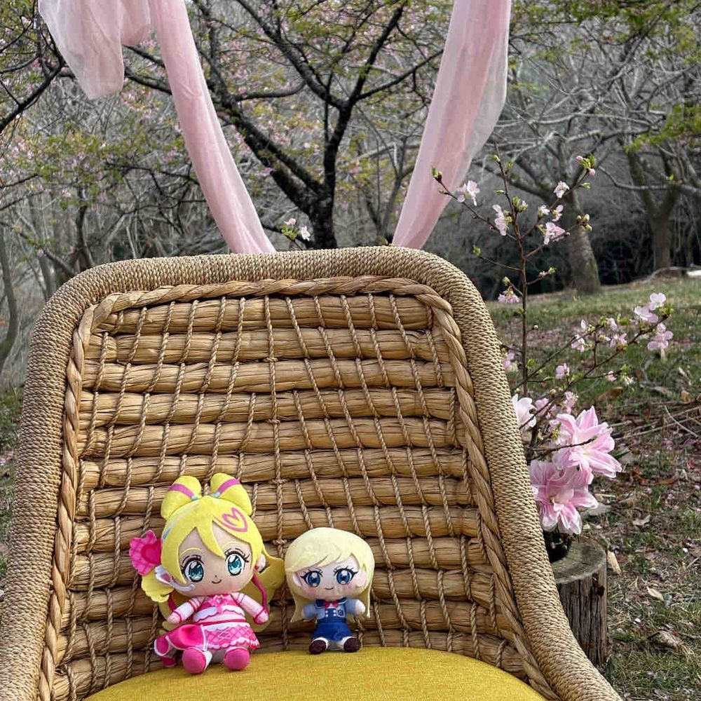 わたしもキュアアイドルちゃんと
行ってきたよ。　フォトスポット用
のイスがあったけど…婚約式…
みたいで少し恥ずかしかった〜
(みつき)
